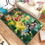 NR.1 Joonisfilmist Disney printsessi vaip, Tinker Belli elutoa, magamistoa, voodi matid, mugav, libisemiskindel, vastupidav vaip, masinpestav vaip 50x80cm (20x31in)