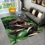 3D-koomiks Jurassic Parki dinosauruste ala vaip, suur vaip, elutoa diivani uksematt, libisemiskindel lapse p&otilde;randamatt 70x100cm(27x39im)