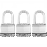 K&otilde;rge turvalisusega tabalukk - MASTER LOCK - M115EURTRILF - V&otilde;tmega - Kaetud lamineeritud teras - V&auml;litingimustesse - Roostevastane - U-kujuline sang - Pakend hall