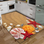 3D P&otilde;randamatt Vaibad K&ouml;&ouml;k Rannalained Jooksva Vaip K&ouml;&ouml;k Pestav Libisemiskindel Elutoa Vaip Mereline Vannimatt Imav 40x60cm