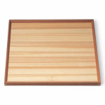 J-kitchens V&auml;ikeesemete hoiualus, K&auml;ep&auml;rane puidust joonlaud, 1 paar, K&auml;sitsi valmistatud valgest puidust ruut l&auml;bipaistva viimistlusega, Valmistatud Jaapanis