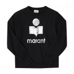 ISabelle Marant TS0005fa A1n10e 01bk Klowia Clovia Linane Naiste S Pikkade Varrukatega T-s&auml;rk TS0005FA A1N10E 01BK (XS)