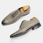 Meeste tippklassi retro nahast Oxford kingad - Mugavad, klassikalised terava ninaga formaalsed jalatsid Size 42