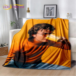 Joe Keery Steve Harrington Pehme Pl&uuml;&uuml;sist Tekk, Flanellist Tekk Visketekk Elutoa Magamistoa Voodi Diivani Pikniku Katteks Lastele 50x60in