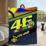 Mootorrattur V-Valentino-ES R-Rossi-ES 46 Tekk Diivanituppa Mikrofiiber Voodipesu Tekk kontor Reisi Kingitus Kodu 30x40in yellow