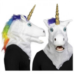 Masque - DisfraZZes - Unicornio - Multicolore - Taille unique - Mouvement de m&acirc;choire puhas