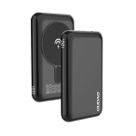 Powerbank 10000mAh TGK1 koos MagSafe 15W juhtmevaba laadijaga, Must