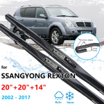 3x jaoks Ssangyong Rexton Y200 MK1 2002~2017 klaasipuhasti harjad aken ees tagumine komplekt esiklaasi esiklaasi harjad UJ konks Rear Wiper