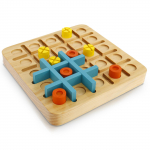 Tic-Tac-Two Lauam&auml;ng Puidust Puslet&uuml;kkide M&auml;ng Strateegiap&otilde;hine Lauam&auml;ng Montessori Hariduslik Kingitus Lastele OX Mal