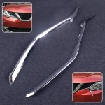 2pcs Silver Front Grille Grill Mesh Cover Trim ert Molding Fit For Nissan Qashqai J11 2014 2015 2016 2017