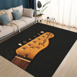 3D Retro Fenderi logo Kitarrimuusikainstrumendid Vaip elutuppa, magamistuppa, kodu diivani kaunistuseks, laste libisemiskindel p&otilde;randamatt 70x100cm( 27x39in )