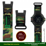Casio G-SHOCK Series 3515 GBD-H2000 Seriesi jaoks Modifitseeritud Spordi-V&auml;litingimuste Hingav Nailonist Meeste L&otilde;uendist K&auml;ev&otilde;ru GBD-H2000 kamuflaaž