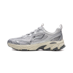 Li Ning Carefree V3 Cushioning Abrasion Resistant Breathable Low top Running Shoes Men's Gray Silver ARXW023-6 39.5