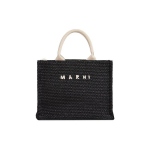 Marni kootud kuurortstiilis pol&uuml;esterkott ostukott &otilde;lakott k&auml;ekott v&auml;ike unisex kott must SHMP0077U0P3860Z1Q44 Basic Set (Bag+Dust Bag)