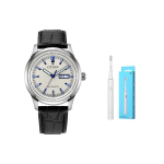 CITIZEN Klassikaline Mehaaniline Liikumine Lehma Nahast Rihmaga K&auml;ekell Unisex Valge sihverplaat NH8400-10A White