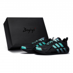 Adidas CLIMACOOL VENTADOR Slip Resistant Abrasion Resistant Low top Running Shoes Men's Black Blue HQ4181(Team80-S-BOX) 45⅓