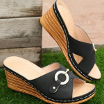 Naiste sussid Uued kividetailidega pl&auml;tud Naiste sandaalid Suvised k&otilde;rge kontsaga kingad Retro kiilplatvormiga Vabaaja naiste k&otilde;rge kontsaga sussid 36 must