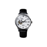 Seiko Presage Seeria, inspireeritud Jaapani Zen-aedadest, mehaaniline k&auml;ekell nahkrihmaga, Meeste kellad, H&otilde;bedane, SSA379J1 Silver Dial