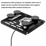 StarLink Mini Tasapinane Kinnituskomplekt Auto Katuse Magnetiline Kinnitusklamber Kiirvabastusega Katusekinnituskomplekt Matkaautole Paadile must
