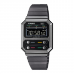 Casio G-SHOCK Meeste Roostevabast Terasest Veekindel Alarmi Kvartsikell A100WEGG-1A must