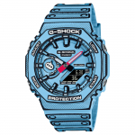 Casio G-SHOCK Meeste Vaik 200M Veekindel Analoog P&otilde;rutuskindel Kvartsikell GA-2100MNG-2A sinine