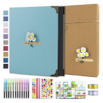 DIY Kleepsuraamat Fotoalbumi Komplekt 30 Lehek&uuml;ljeline K&otilde;vakaaneline Kraftpaberist Kleepsuraamat Fotoalbum M&auml;lestusteraamat Pulma-aastap&auml;evaks roheline