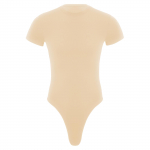 Meeste &uuml;hes t&uuml;kis stringid Body, l&uuml;hikeste varrukatega n&ouml;&ouml;biga jalgevahe s&auml;rk Trikood Snappies Rompers Jumpsuit L beež