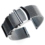 Kiirvabastusega Milanese v&otilde;rkk&auml;epael Rolex'i kelladele 20/22mm Pilot kokkupandava pandlaga K&auml;epael Meestele Naistele Metallist K&auml;epael 20mm gray