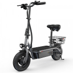 iScooter F2 elektriline t&otilde;ukeratas istme ja korviga 500W mootor 7,8Ah 10'' rattad Eesmised ja tagumised trummelpidurid 25-30KM s&otilde;iduulatus T&auml;iskasvanute elektrit&otilde;ukerattad