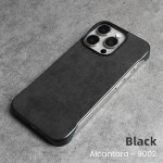 Alcantara raamita &otilde;huke telefoni&uuml;mbris iPhone 16 Pro Max 16 Plus 15 Pro 14 13 jaoks, superauto sama kunstnahast seemisnahk, k&otilde;va kate iPhone 16 Plus must