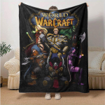 1 tk World of Warcraft: Maagiline kodu sisustuse kingitus, Hubane flanelltekk magamistoa, elutoa, reisimise, telkimise, auto, ranna, kontori uinakute jaoks, t&auml;iuslik kui 130x150cm gray
