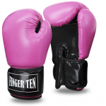 Poksikindad T&auml;iskasvanud Naistele Kikkpoksi MMA Sanda Kindad Treeninguks Nahast Kindad Spordikaitse Kindad Dropshipping 8 oz roosa