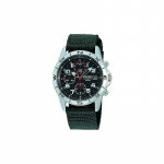 SEIKO 50 meetrit veekindel Kvartsnailonrihmaga meeste k&auml;ekell must sihverplaat SND399P1 must