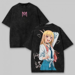 Marin Kitagawa gooti cosplay tagaprindiga Jaapani puuvillane T-s&auml;rk lai l&otilde;ige animele Kawaii unisex t&auml;navar&otilde;ivas T-s&auml;rk S
