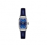 Tissot Porto Seeria Kvartsmehhanismiga 30 Meetrit Veekindel Kell 28 Mm 22 X 28 Mm Sinine sihverplaadi Roostevabast terasest korpus Nahast rihm T128.109.16.042.00 Blue Dial