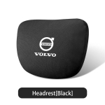 Auto peatugi kaelatoega iste nimmetugi pehme kaelapadi Volvo XC40 XC60 XC70 XC90 C30 C70 S60 S90 V40 V50 V60 V90 T5 jaoks must