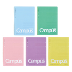 KOKUYO Campus Pehme spiraaliga punktjoonega B5 M&auml;rkmik, 5 tk komplektis, Jooneline, Lehed, Suurus, (SU-S111BTX5CSET)