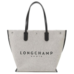 Longchamp Roseau 32 Logotr&uuml;kiga Nailonist T&otilde;stekott Naiste t&otilde;stekott L&otilde;uend 10090hsg037 Shopping Bag Set(Basic Set+Shopping Bag) gray