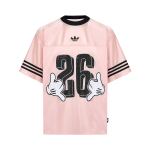 Adidas Originals X Disney Mikki Hiir Spordiklassikaline &Uuml;mmarguse Kaelusega L&uuml;hikeste Varrukatega T-s&auml;rk Unisex T-s&auml;rgid KU3105 L