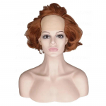 Krussis kiilakas parukas vanadele meestele ingveripruun Pennywise It Halloweeni Cosplay parukad Kohev kost&uuml;&uuml;m Anime parukas mees (as the picture,1pc)