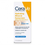 CeraVe toonitud p&auml;ikesekaitsekreem SPF 30-ga | Niisutav mineraalne p&auml;ikesekaitsekreem tsingioksiidi ja titaanoksiidiga | L&auml;bipaistev toon tervisliku s&auml;ra jaoks | 1,7 vedeluntsi