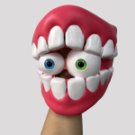 Archi K&auml;sitsi valmistatud Digitaalne Tsirkus Klounimask Caine J&auml;nes Jax AI Gangle N&auml;gu Vizard Maskeraad Halloween Cosplay gray