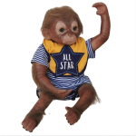 50CM Reborn Beebi Nukukujuline Ahv Elutruu Beebi 3D Maaliga Beebi M&auml;nguasi blue