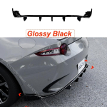 Maxton stiilis kaitseraua splitter Mazda MX-5 Miata ND RF Roadster 2015-2025 jaoks Tagumise difuusori huulespoileri modifikatsioon Auto kerekomplekt Shiny Black