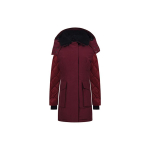 Canada Goose Elwin Seeria Black Label Keskmise pikkusega pikkade varrukatega soe sulejope Naiste &uuml;ler&otilde;ivad Bordoopunane 3205LB-317 XS black