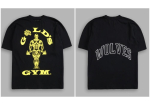 Darcsport & Gold's Gym &Uuml;hiselt Tootetud Pehmest Puuvillast Unisex Spordis&auml;rk, Hingav L&uuml;hikeste Varrukatega T-s&auml;rk. US Size M must/kollane