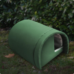 V&auml;litingimustes kassimaja Veekindel varjupaik Ilmastikukindel kodututele kassidele, Verandale, Tagahoovi, Green - Up to 9 Lbs gray