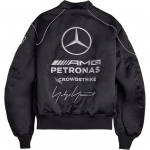 Y-3 x Mercedes-AMG Petronas F1 logodetailidega bomberjakk KQ9843 M must