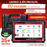 Autodiagnostika t&ouml;&ouml;riist LAUNCH X431 PRO Elite CAN FD & DoIP FCA AutoAuth Kogu s&uuml;steemi diagnostika ECU veebip&otilde;hine kodeerimine, Kahesuunaline aktiivne test X 431 PRO ELITE-EU Version