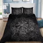 Viiking Valhalla Kompass Voodipesukomplekt Tekikott Komplekt 2/3 tk Vegvisir Thori Haamer Teismelistele T&auml;iskasvanutele Magamistuba, USA/EL/AU Suurus 240x220cm